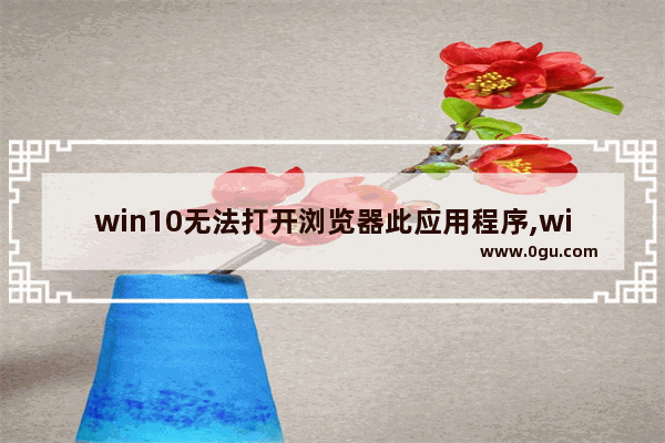 win10无法打开浏览器此应用程序,windows预览版出现问题