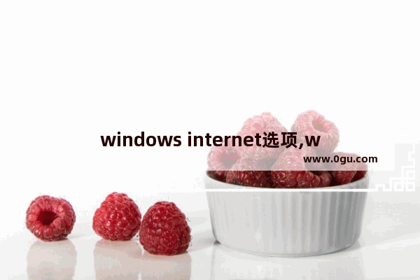 windows internet选项,win10怎么internet选项