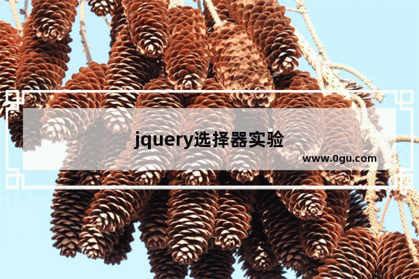 jquery选择器实验