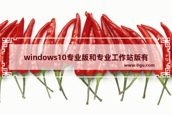 windows10专业版和专业工作站版有什么区别,win10专业版和专业工作站版有什么区别