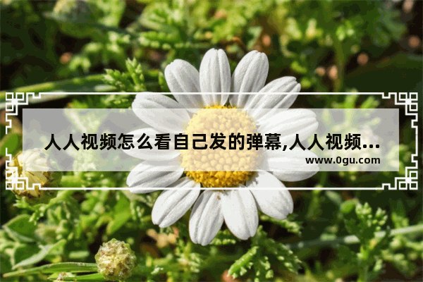 人人视频怎么看自己发的弹幕,人人视频有弹幕功能吗