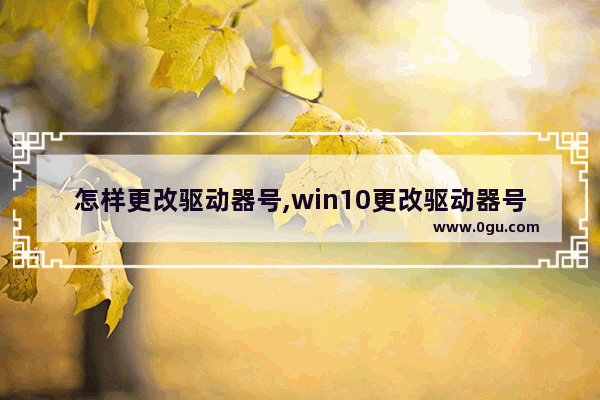 怎样更改驱动器号,win10更改驱动器号和路径参数错误
