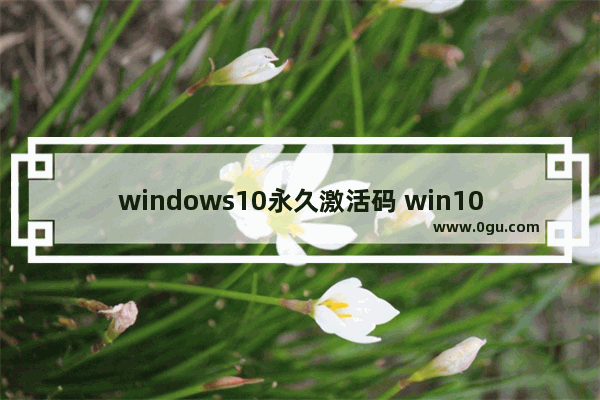 windows10永久激活码 win10专业版密钥,win10激活密钥代码