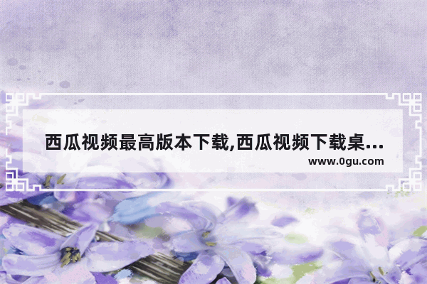 西瓜视频最高版本下载,西瓜视频下载桌面版电脑版2.7.0