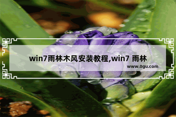 win7雨林木风安装教程,win7 雨林木风