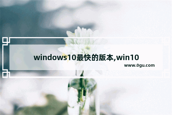 windows10最快的版本,win10各版本占有率