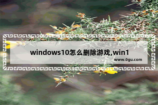 windows10怎么删除游戏,win10怎么把游戏删干净
