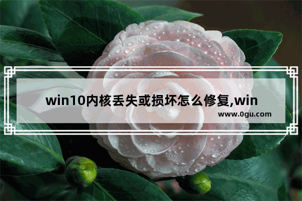 win10内核丢失或损坏怎么修复,windows内核丢失或损坏怎么修复