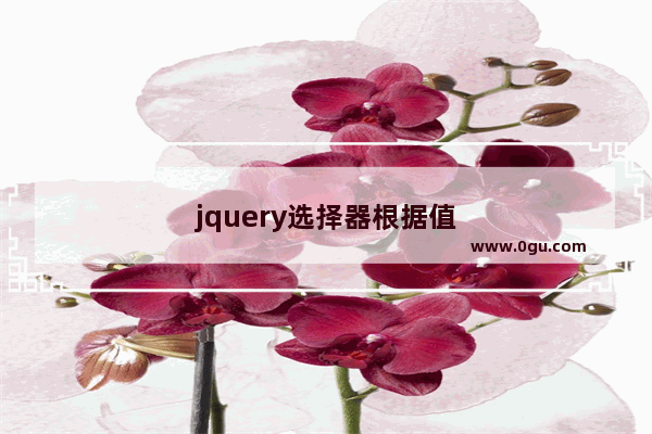jquery选择器根据值