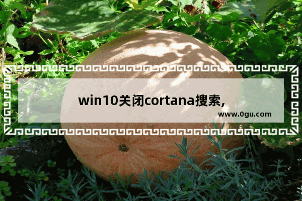 win10关闭cortana搜索,