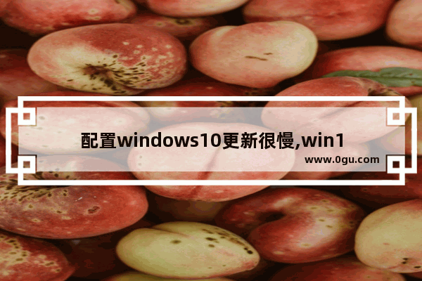 配置windows10更新很慢,win10更新很慢怎么办