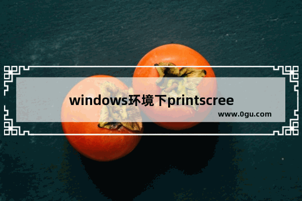 windows环境下printscreen键的功能,键盘中的printscreen