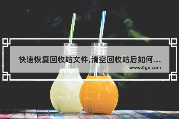 快速恢复回收站文件,清空回收站后如何恢复文件