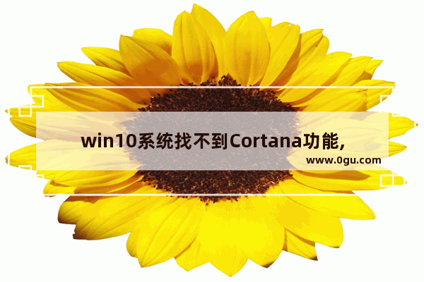 win10系统找不到Cortana功能,win10cortana无法使用 2