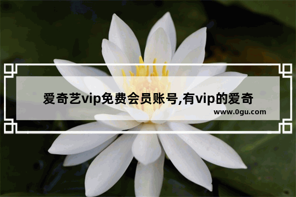 爱奇艺vip免费会员账号,有vip的爱奇艺会员帐号
