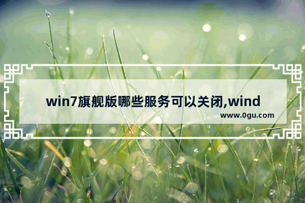 win7旗舰版哪些服务可以关闭,windows7删除服务