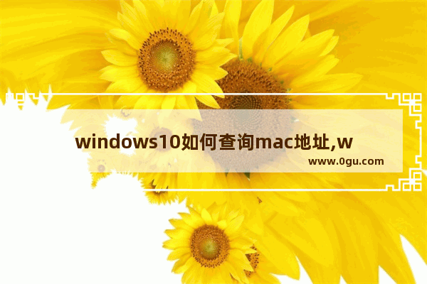 windows10如何查询mac地址,win10查询MAC地址