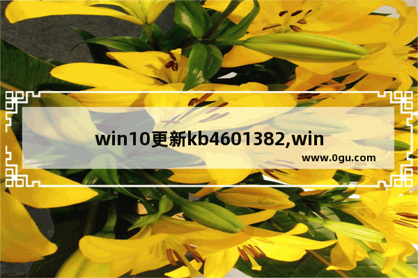 win10更新kb4601382,win10更新kb4592438 2