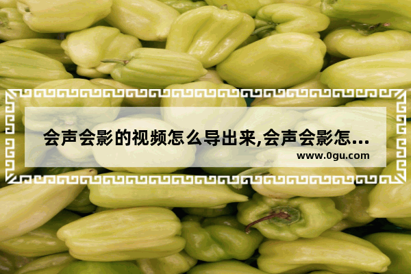 会声会影的视频怎么导出来,会声会影怎么导入视频 1