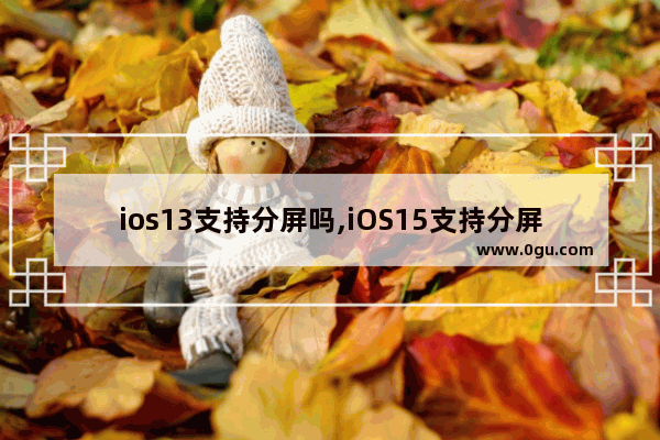 ios13支持分屏吗,iOS15支持分屏吗