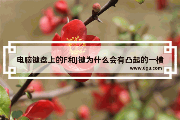 电脑键盘上的F和J键为什么会有凸起的一横？有什么作用？