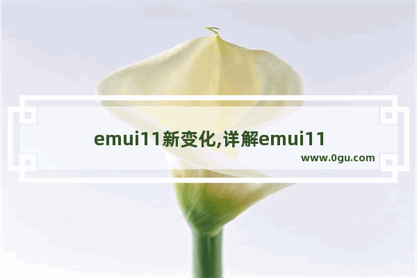 emui11新变化,详解emui11