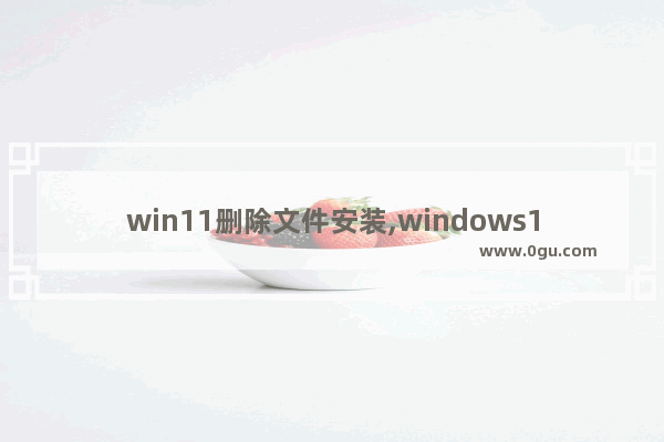 win11删除文件安装,windows10安装包怎么删除