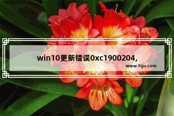 win10更新错误0xc1900204,Win10更新出错0xc1900101