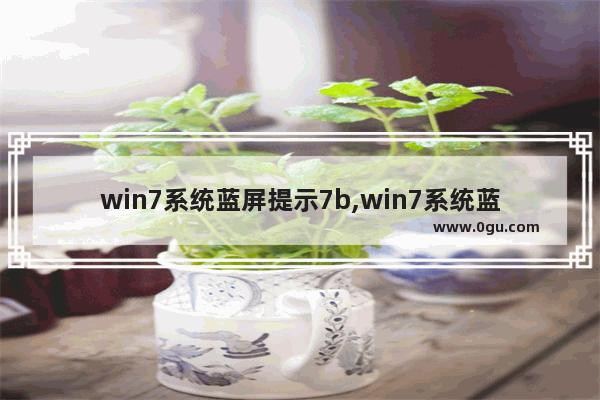 win7系统蓝屏提示7b,win7系统蓝屏提示代码pe