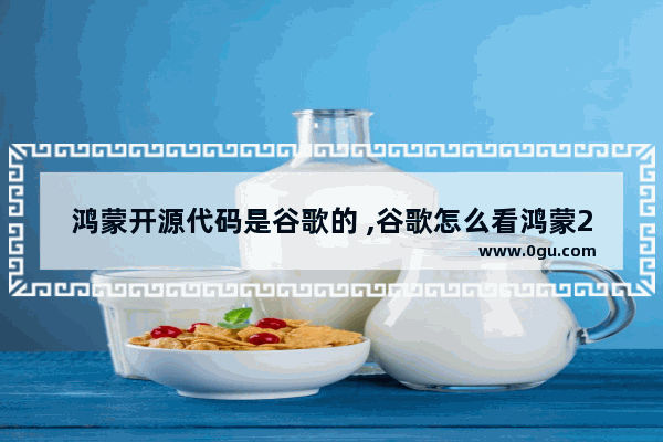 鸿蒙开源代码是谷歌的 ,谷歌怎么看鸿蒙2.0