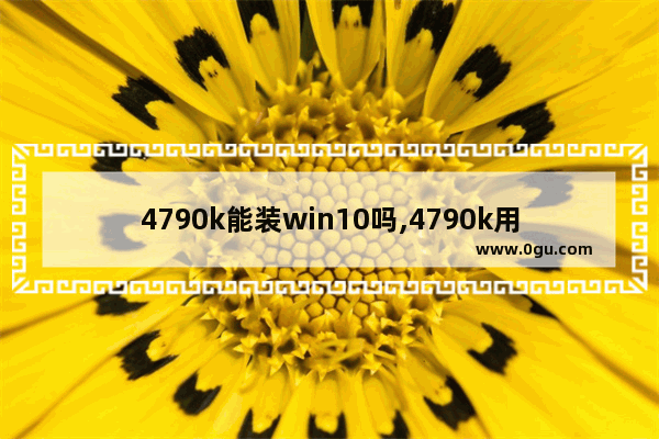 4790k能装win10吗,4790k用什么系统