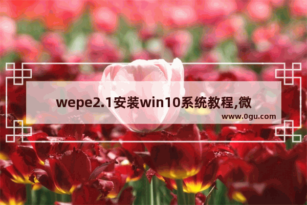 wepe2.1安装win10系统教程,微pe安装windows10