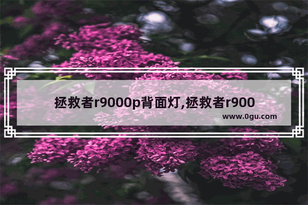 拯救者r9000p背面灯,拯救者r9000p背光灯怎么开