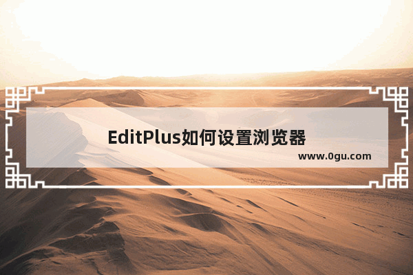 EditPlus如何设置浏览器