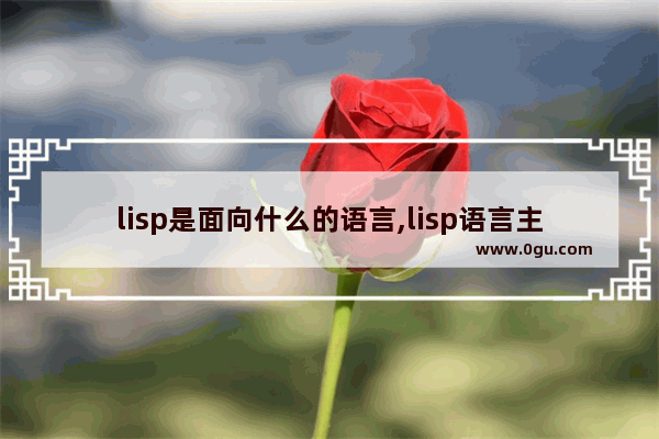 lisp是面向什么的语言,lisp语言主要发明者是
