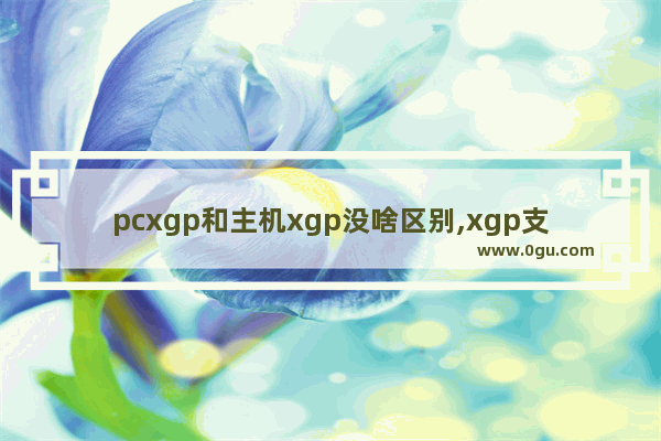 pcxgp和主机xgp没啥区别,xgp支持pc吗