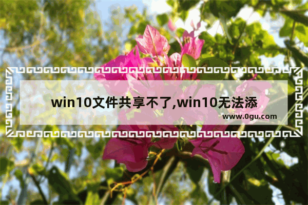 win10文件共享不了,win10无法添加共享文件夹