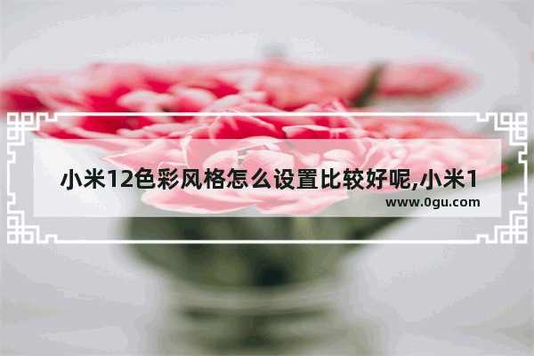 小米12色彩风格怎么设置比较好呢,小米12色彩风格怎么设置比较好些