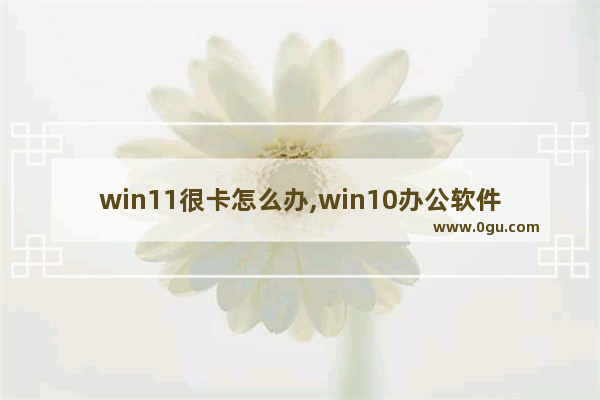 win11很卡怎么办,win10办公软件卡