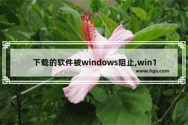 下载的软件被windows阻止,win10阻止软件下载怎么解除