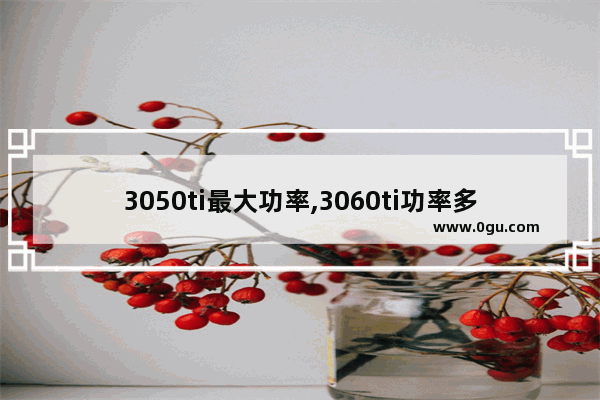 3050ti最大功率,3060ti功率多少瓦