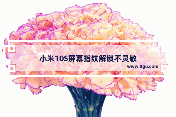 小米10S屏幕指纹解锁不灵敏