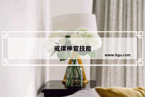 戒律神官技能