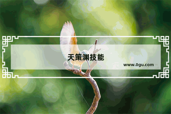 天策渊技能