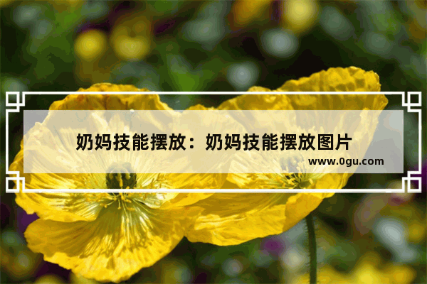 奶妈技能摆放：奶妈技能摆放图片