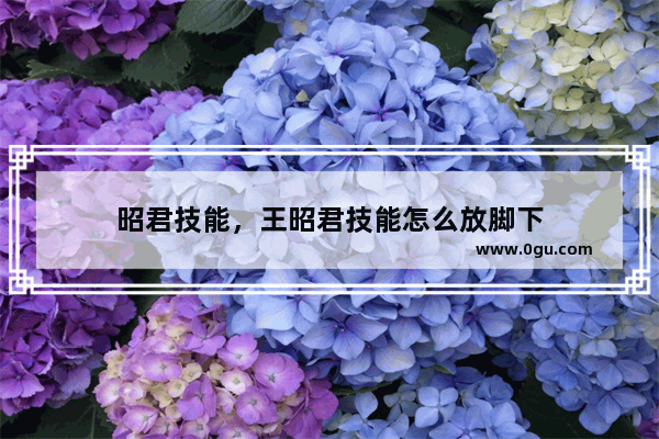 昭君技能，王昭君技能怎么放脚下