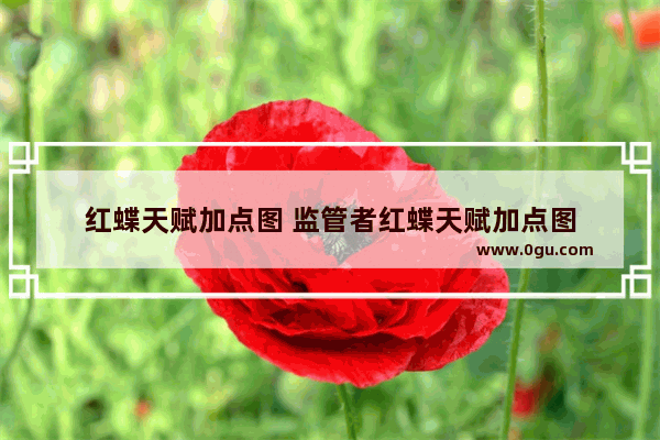 红蝶天赋加点图 监管者红蝶天赋加点图