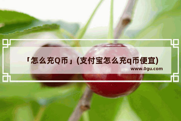 「怎么充Q币」(支付宝怎么充q币便宜)