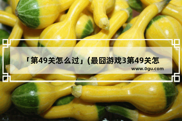 「第49关怎么过」(最囧游戏3第49关怎么过攻略教程)