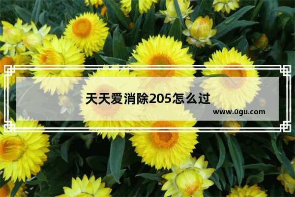 天天爱消除205怎么过